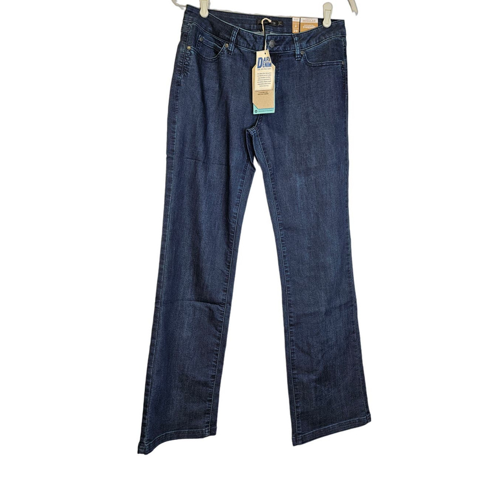 NEW Prana 6 t Jada Jean Indigo Dark Wash Organic Cotton Mid Rise Stretch Bootcut